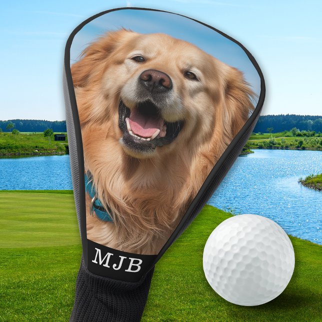 Custom Pet Dog Photo Personalised Monogram Golf Head Cover (Creator Uploaded)