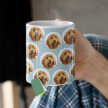 Custom Pet Face Mug | Personalised Dog Photo Gift<br><div class="desc">Turn your furry friend into the star of your morning routine with this adorable Custom Pet Photo Mug! Featuring a fun repeat pattern of your pet’s face on a pastel background, this mug is perfect for dog moms, pet dads, and animal lovers alike. Simply upload your favourite pet photo and...</div>
