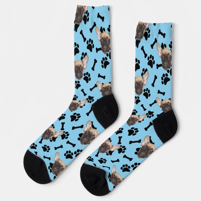 Custom Pet Face Socks Personalised Dog Lover Socks (Left)
