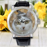 Custom Pet Family Photo Personalised Watch<br><div class="desc">Upload a photo, and easily create your personalised watch. You can TRANSFER this DESIGN on other Zazzle products and adjust it to fit most of the Zazzle items. You can also click the CUSTOMIZE FURTHER to add a text line. Standard Studio designs are made in high-resolution vector graphics for a...</div>