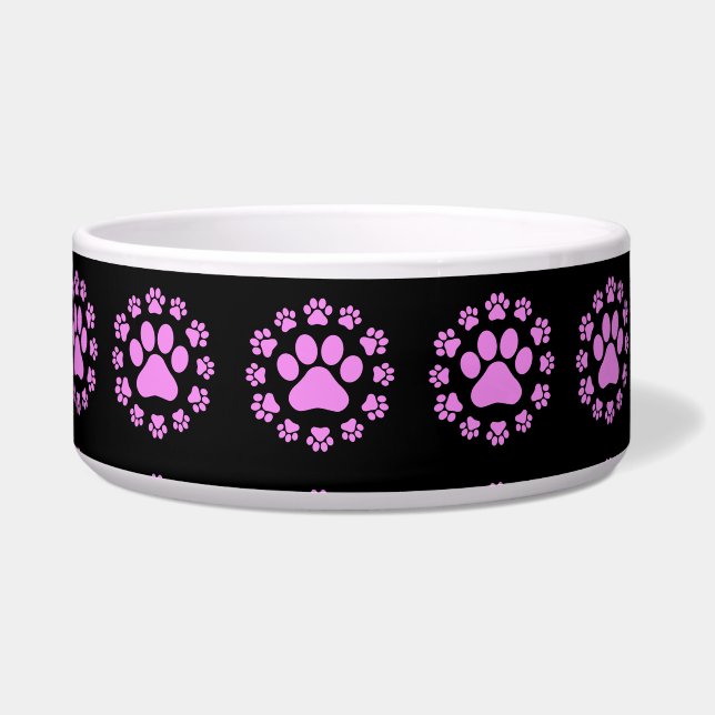 Custom Pet Food Bowl, Personalised Dog Cat Food (Front)