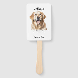 Custom Pet Fun Wedding  Hand Fan
