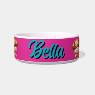 Custom pet gift, custom name gift for pet bowl