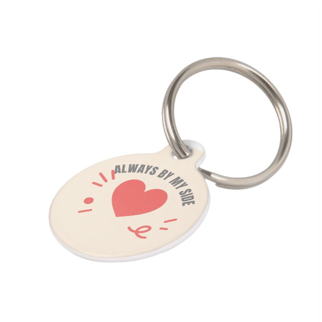 Custom Pet ID Tag – Always By My Side (Side)