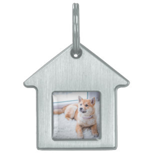 Custom "Pet ID Tags" Personalised Dog Photo Pet ID Tag