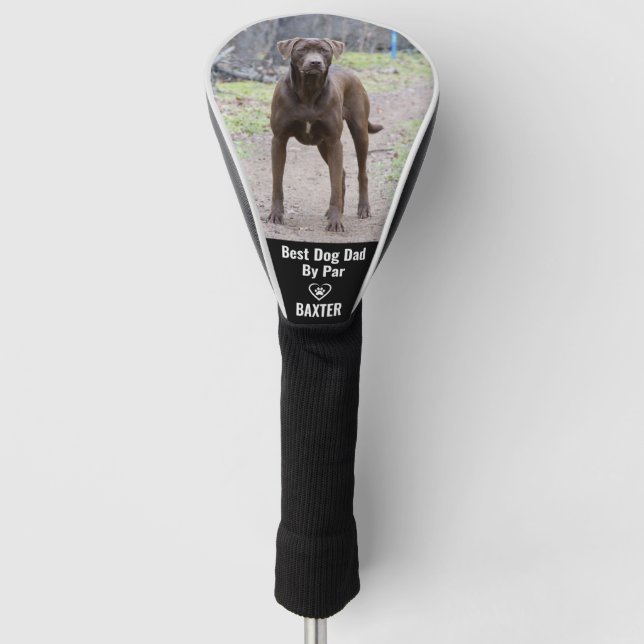 Custom Pet Labrador Dog Photo Personalised Golf Head Cover (Front)