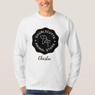 Custom Pet & Logo T-Shirt with Photo & Name