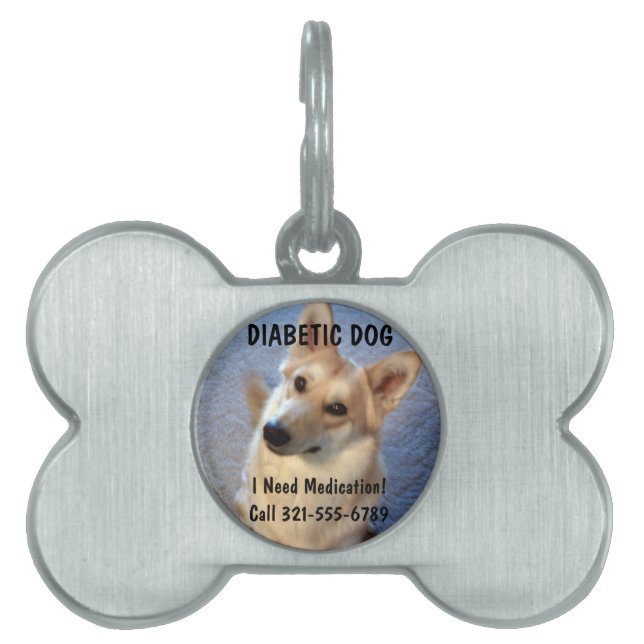 Custom Pet Medical Alert ID Tag (Front)