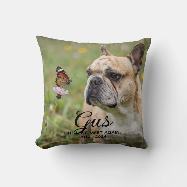Custom Pet Memorial Cushion (Front)