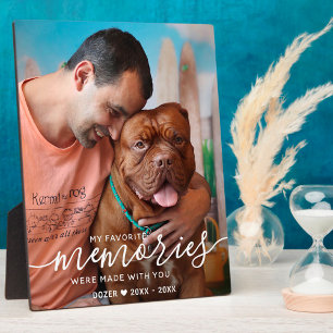 Custom Pet Memorial Personalised Dog Photo Plaque