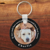 Custom Pet Memorial Pet Loss Keepsake Dog Photo Key Ring (Front)