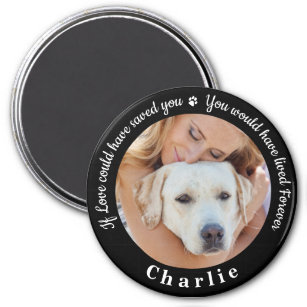 Custom Pet Memorial Pet Loss Keepsake Dog Photo Magnet