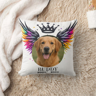 Custom Pet Memorial Pillow – Dog Name and Dates