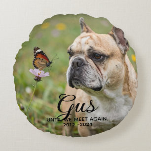 Custom Pet Memorial Round Cushion
