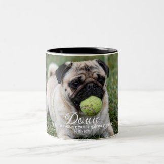 Custom Pet Memorial Two-Tone Coffee Mug