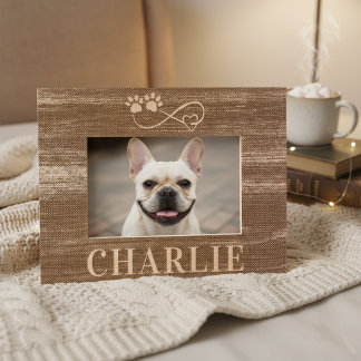Custom Pet Name and Photo Wooden Frame