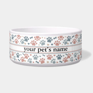Custom Pet Name Bowl | Dog or Cat Food Dish