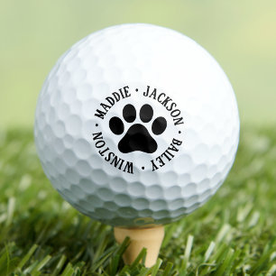 Custom Pet Name Monogram Golf Balls