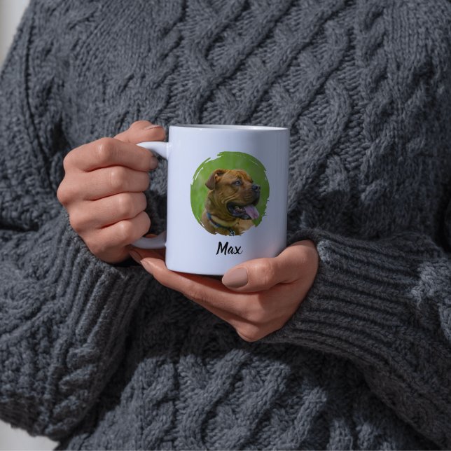 Custom Pet Name & Photo Back & Front Coffee Mug (Creator Uploaded)