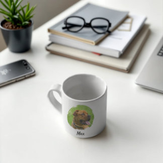 Custom Pet Name & Photo Back & Front Coffee Mug