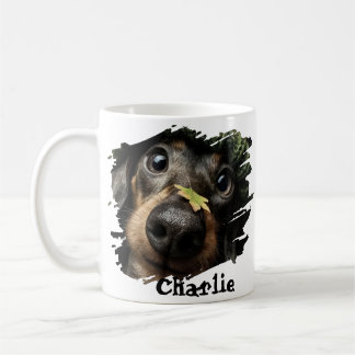 Custom Pet Name Photo Pet Lover Gift Typography Coffee Mug