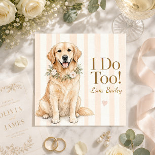 Custom Pet Napkins Wedding Dog Cat Cocktail couple