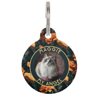 Custom Pet Owner Gift Carnations Flower Tag