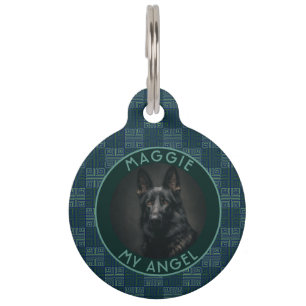 Custom Pet Owner Gift Idea Ethnic Pattern Tag