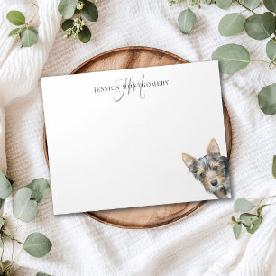 Custom Pet Personalized Monogram Large Notepad