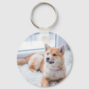 Custom Pet Photo 2 Sided Key Ring