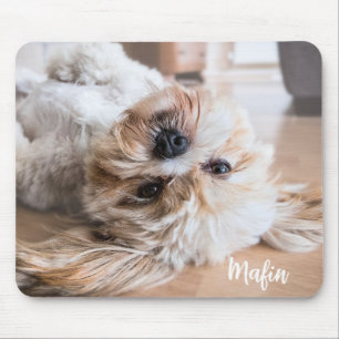 Custom Pet Photo and Name Personalised Mouse Mat