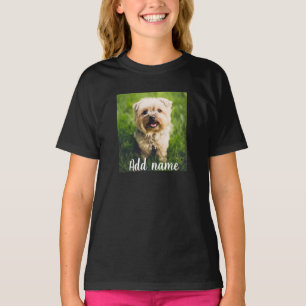 Custom Pet Photo And Name T-Shirt