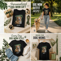Custom Pet Photo and Name T-Shirt