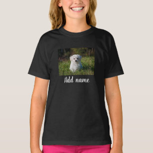 Custom Pet Photo And Name T-Shirt