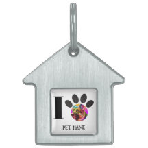 Custom pet photo and personalised dog name