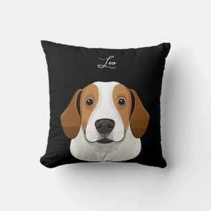 Custom Pet Photo Blanket, Personalized Dog Portrai Cushion