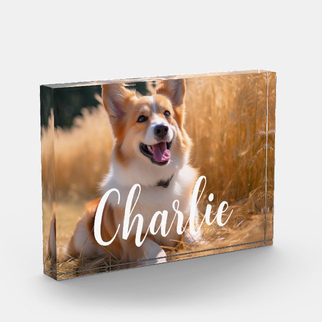 Custom Pet Photo Block (Left)