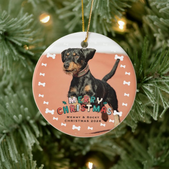 Custom Pet Photo Ceramic Tree Decoration (Tree)
