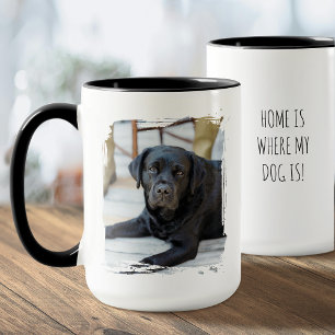 Custom Pet Photo Coffee Mug Modern Dog Lover Gift