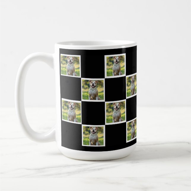 Custom Pet Photo Collage Drinkware – Personalised  Coffee Mug (Left)