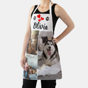 Custom Pet Photo Collage & Name Apron