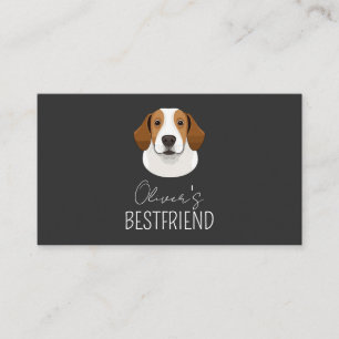 Custom Pet Photo dog name Personalized  Business Card