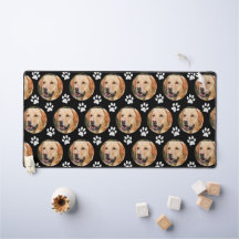 Custom Pet Photo Dog Pattern Black