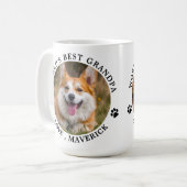 Custom Pet Photo Dog Personalised Grandpa Coffee Mug (Front Left)