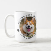 Custom Pet Photo Dog Personalised Grandpa Coffee Mug (Left)