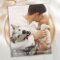 Custom Pet Photo Dog Wedding Save The Date QR Code