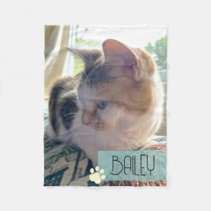 Custom Pet Photo Fleece Blanket - Personalised