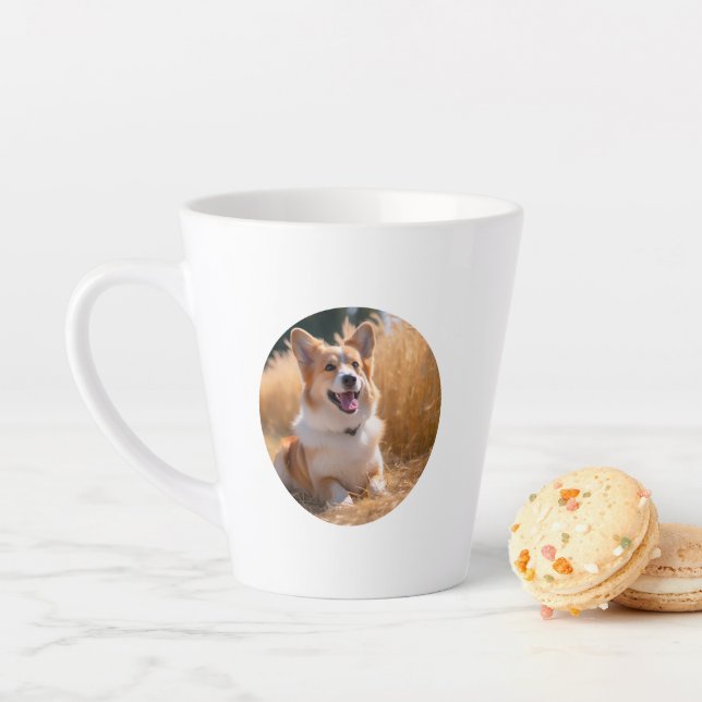 Custom Pet Photo Latte Mug (In Situ)