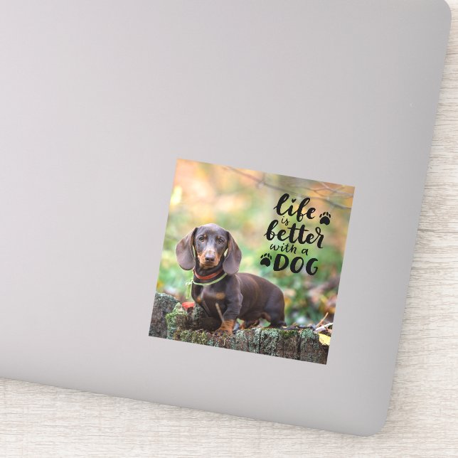 Custom Pet Photo Life is Better With A Dog (Detail)