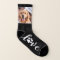 Custom Pet Photo Love Paw Print Dog Socks